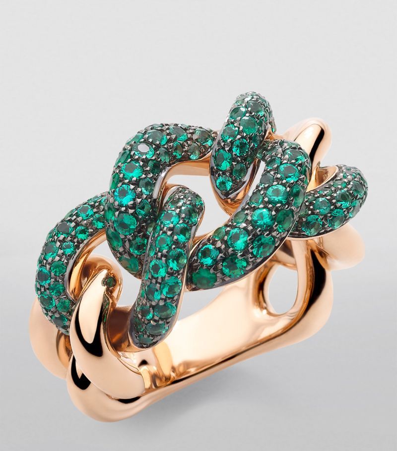 Капсульная коллекция Catene от Pomellato из розового золота с изумрудами Капсульная коллекция Catene от Pomellato из розового золота с изумрудами