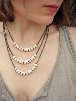 колье с магнезитом