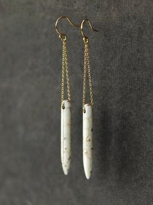 серьги с магнезитом