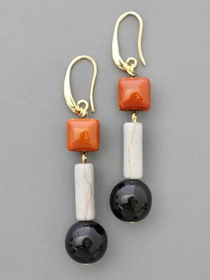 серьги с магнезитом