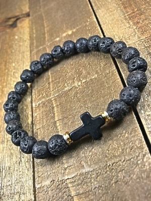 браслет с крестом