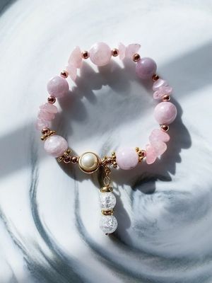 браслет с кунцитом