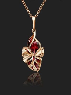 подвеска с гиацинтом