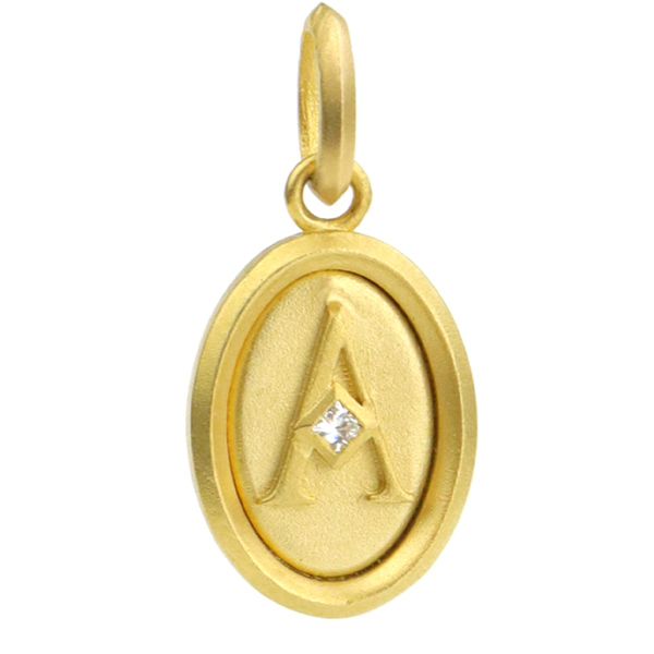 Подвеска Emblems из желтого золота 18 карат с бриллиантом
