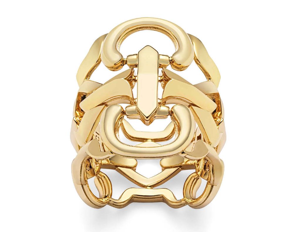 Золотое кольцо от Gucci