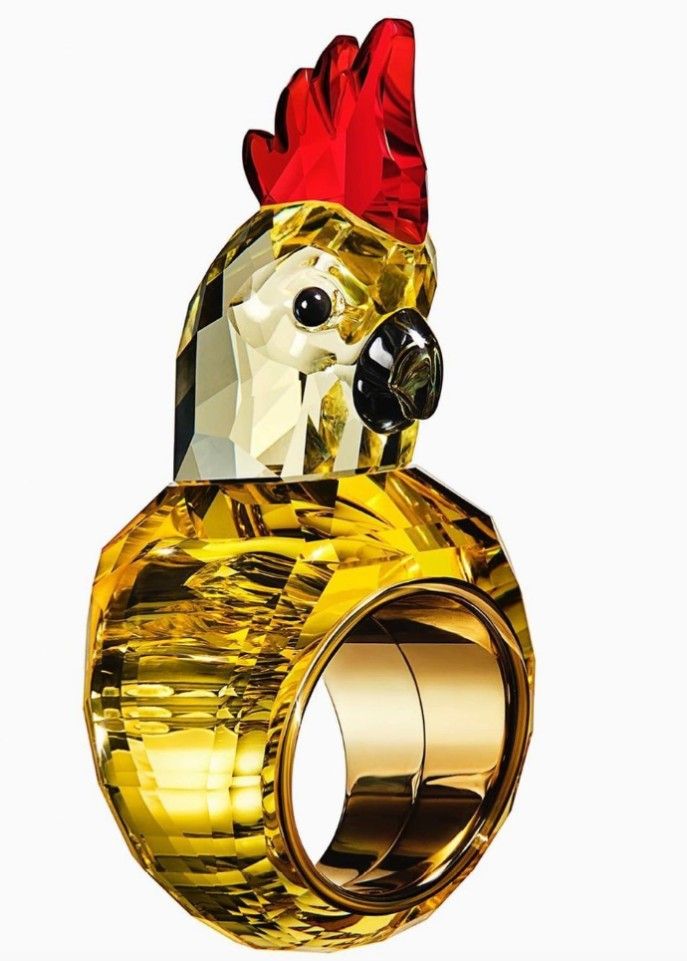 Новое кольцо с попугаем из кристаллов от Swarovski Новое кольцо с попугаем из кристаллов от Swarovski