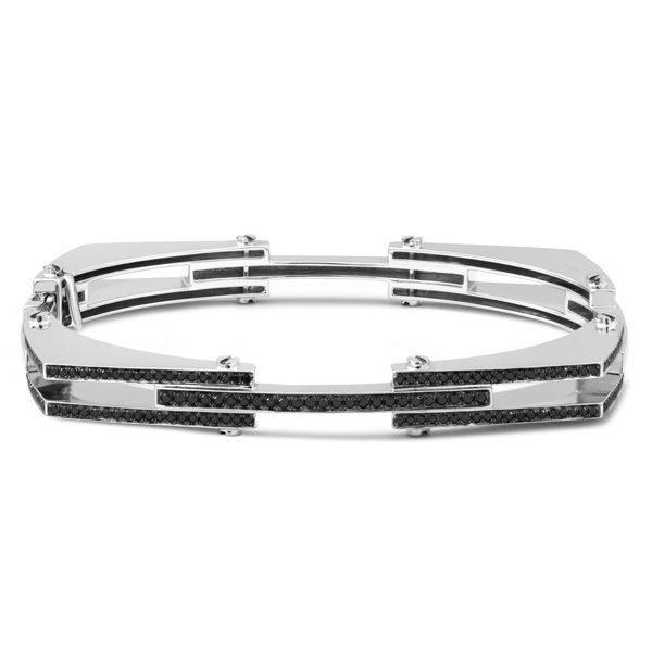 Браслет Chrome из 14-каратного белого золота с черными бриллиантами Браслет Chrome из 14-каратного белого золота с черными бриллиантами