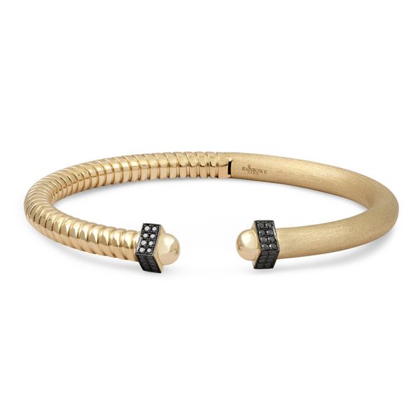 Браслет Timeless из 14-каратного желтого золота с черными бриллиантами Браслет Timeless из 14-каратного желтого золота с черными бриллиантами