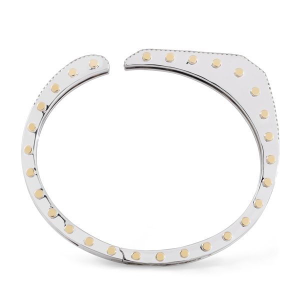 Браслет Cyborg из 14-каратного белого и желтого золота с бриллиантами Браслет Cyborg из 14-каратного белого и желтого золота с бриллиантами