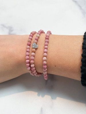 Браслеты с родохрозитом: какие бывают, как выбрать и носить