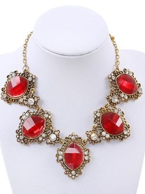 бусы с гиацинтом