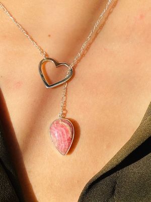 Подвеска с родохрозитом