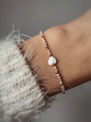 Браслет с родохрозитом