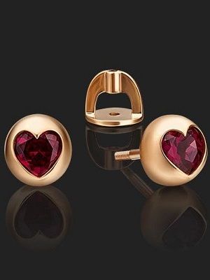 Серьги с гиацинтом