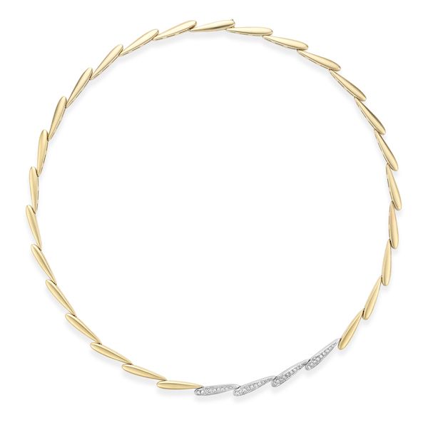 Колье Awn из желтого и белого золота 18 карат с бриллиантами Колье Awn из желтого и белого золота 18 карат с бриллиантами