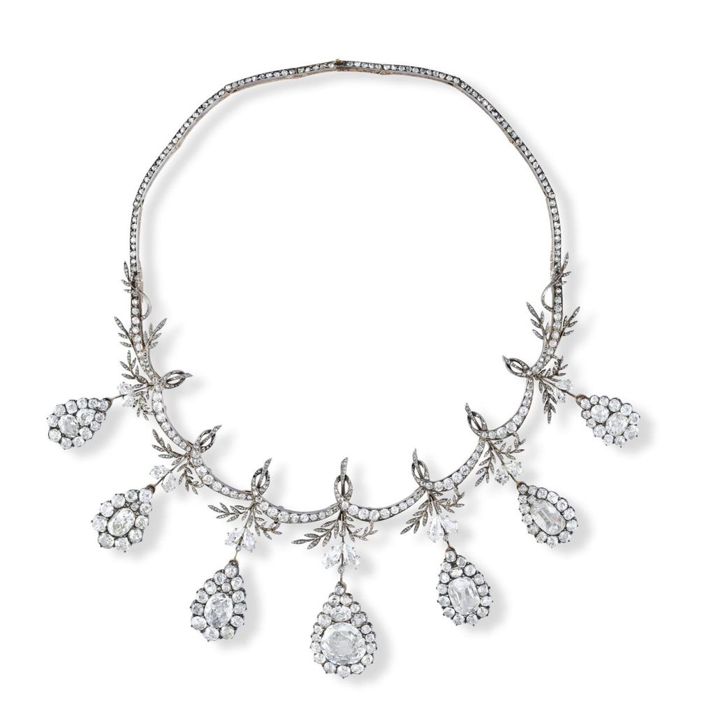 Бриллиантовое колье от Chaumet, около 1900 года Бриллиантовое колье от Chaumet, около 1900 года