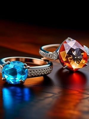 Помолвочные кольца с топазом