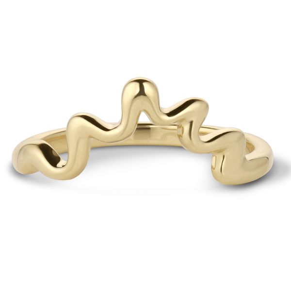 Кольцо Ripple из желтого золота 14 карат Кольцо Ripple из желтого золота 14 карат