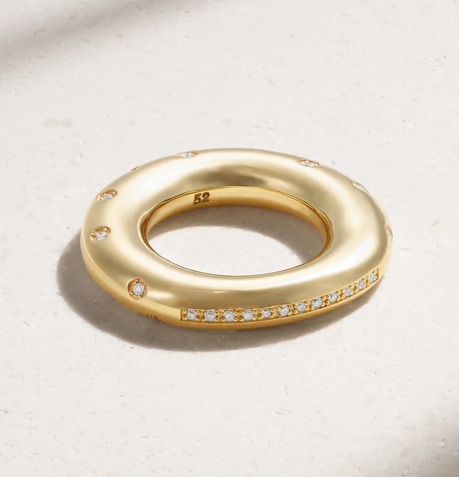 Кольцо от Lauren Rubinski из 14-каратного золота с бриллиантами