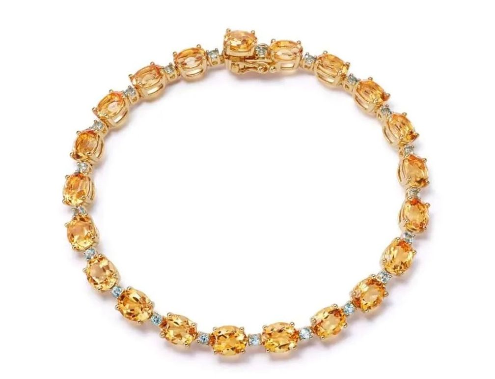 Браслет с цитрином и топазом от Kiki McDonough
