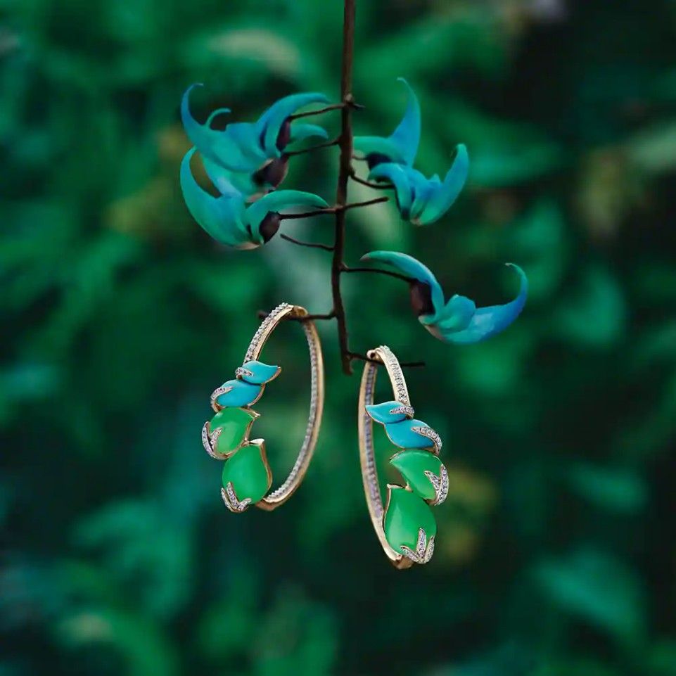 Серьги «Нефритовая лоза» от Zoya