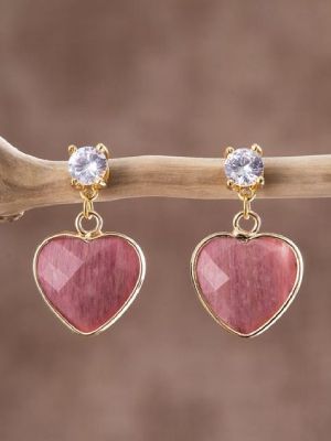 серьги с родонитом