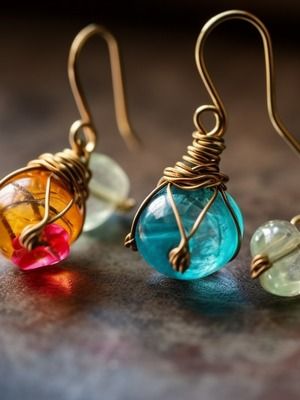 серьги из эпоксидной смолы