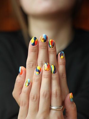 кольцо к маникюру с дизайном