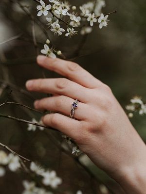 кольцо к заостренному маникюру