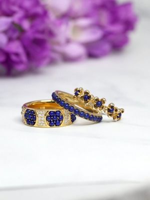 кольцо с сапфиром