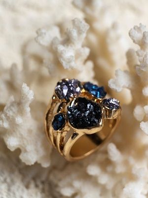 кольцо с сапфиром