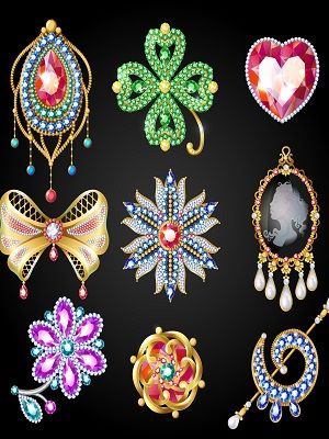 брошь-эполеты