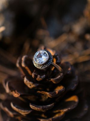 кольцо с аквамарином