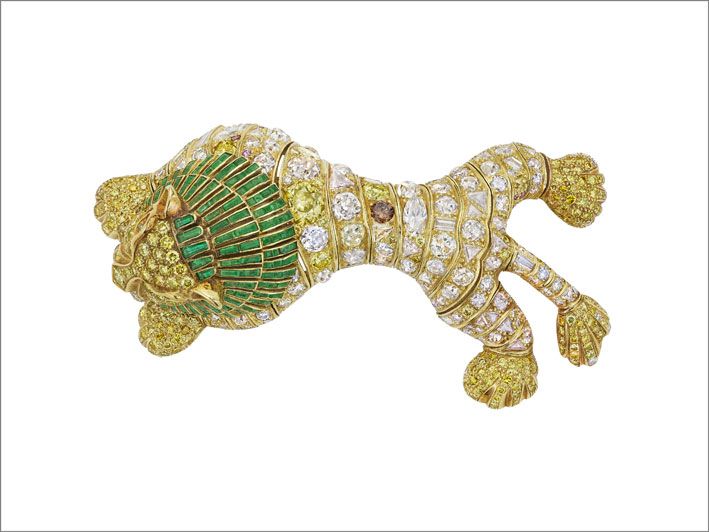 Брошь «Лежащий лев» Рене Буавена