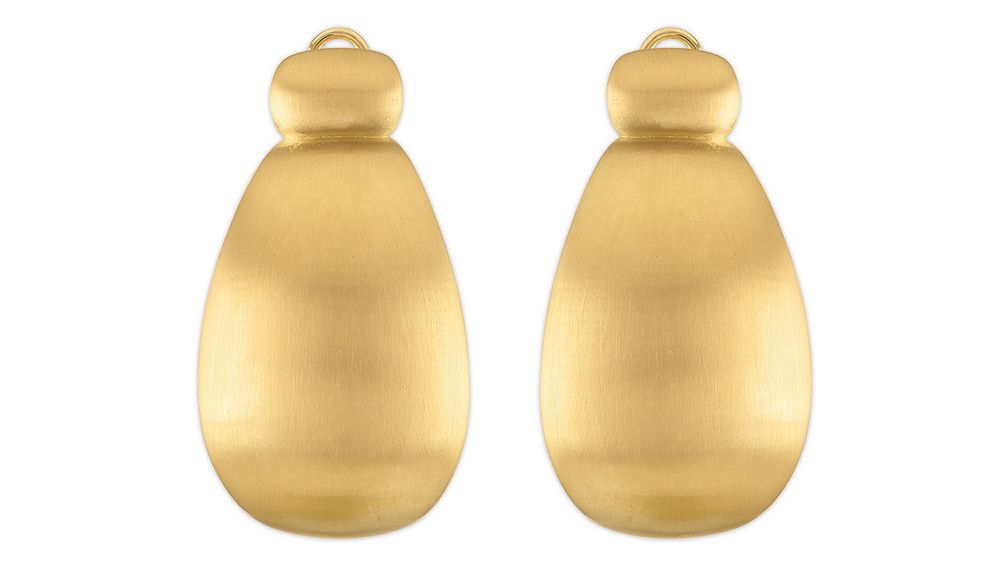 Серьги Cowbell из 18-каратного желтого золота Серьги Cowbell из 18-каратного желтого золота