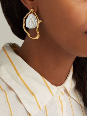 Серьги с барочным жемчугом