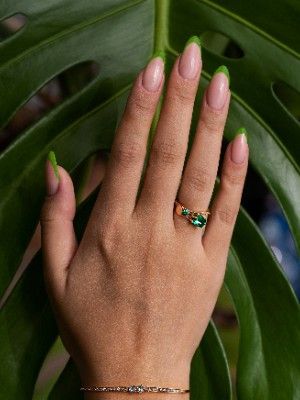 кольцо с турмалином