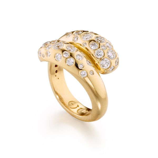 Кольцо Fairy Dust от Elizabeth Moore из 18-каратного золота с бриллиантами