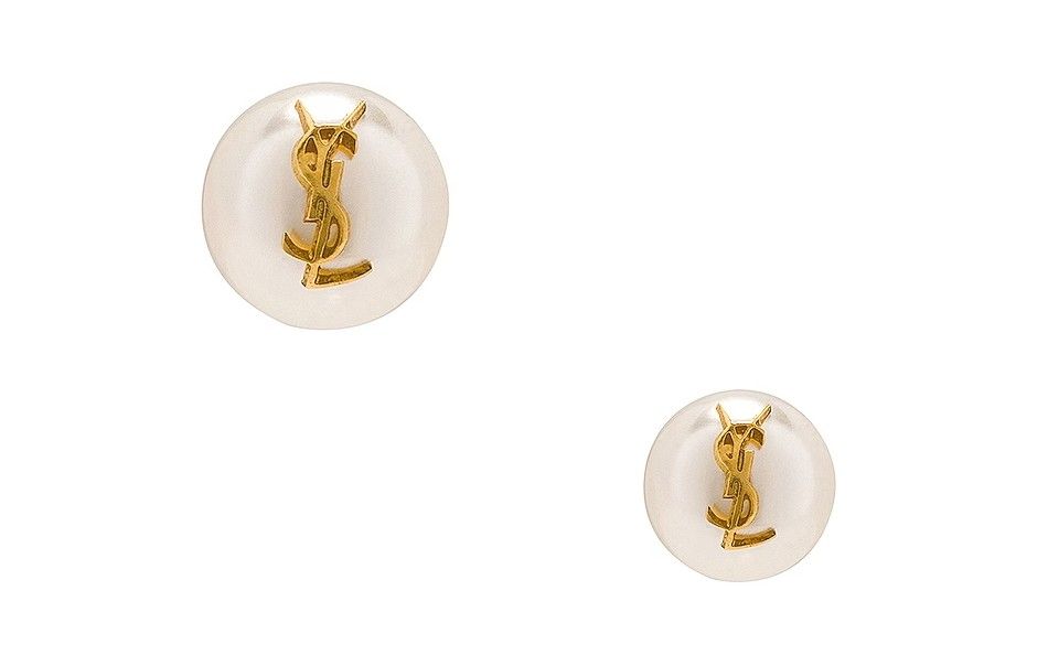 Серьги-гвоздики от Saint Laurent Серьги-гвоздики от Saint Laurent