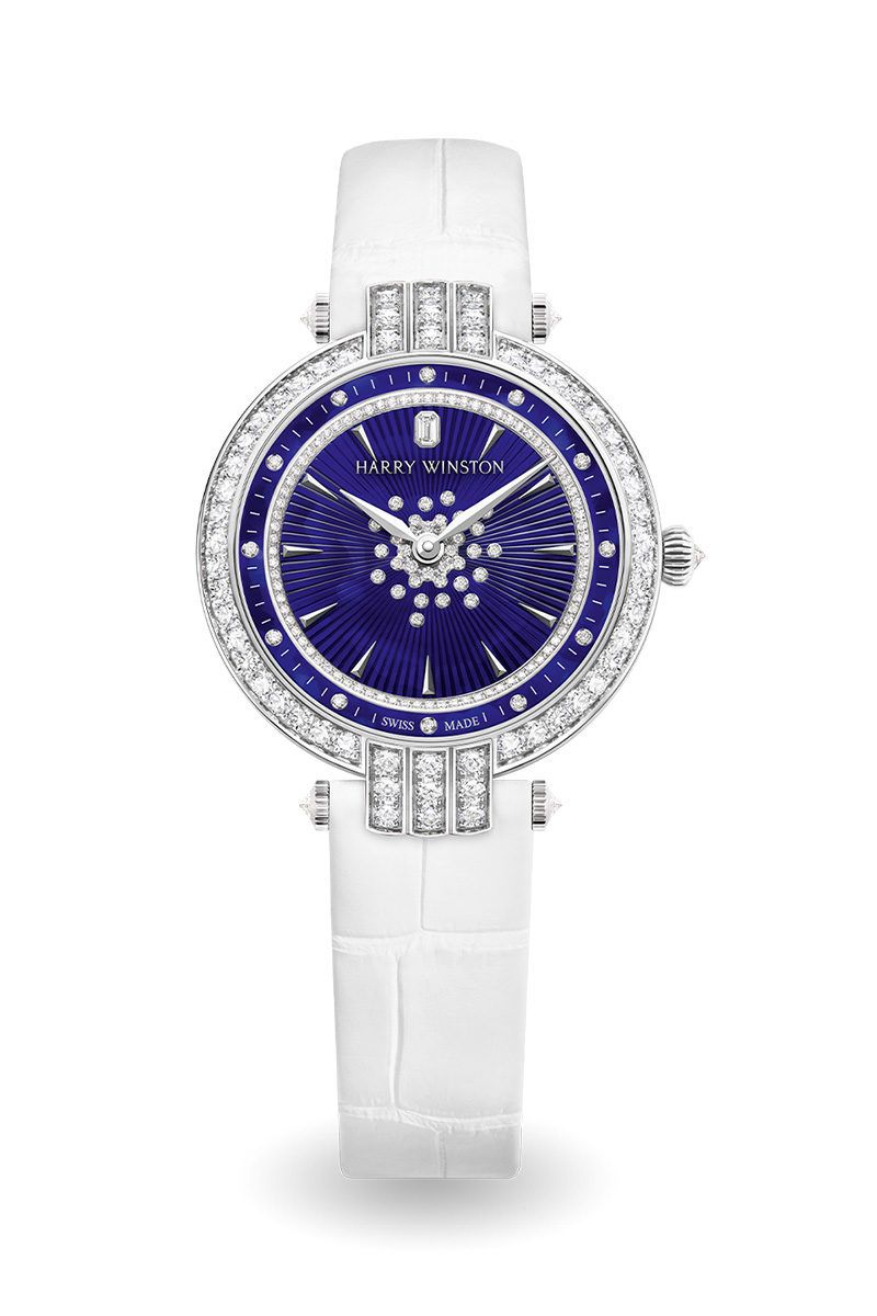 Harry Winston Premier Automatic, 31 мм, белое золото с бриллиантами