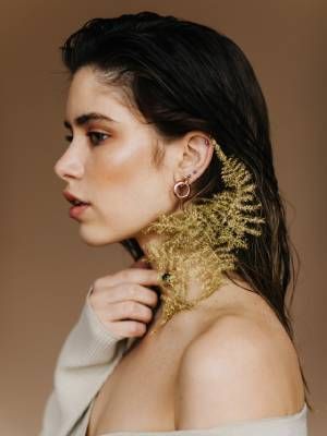 круглые серьги