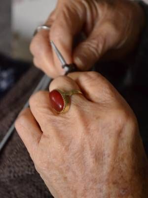 кольцо с рубином