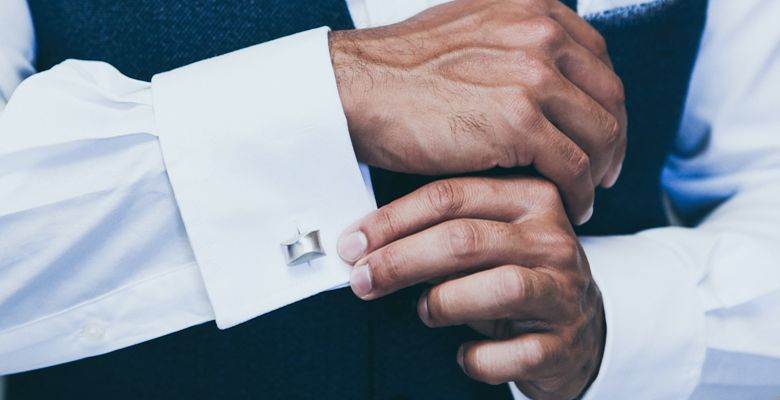 Изысканные мужские запонки с драгоценными камнями