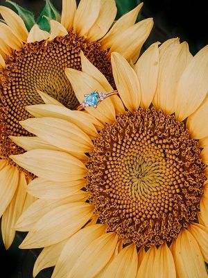 кольцо с топазом