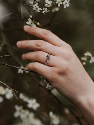 обручальное кольцо с топазом