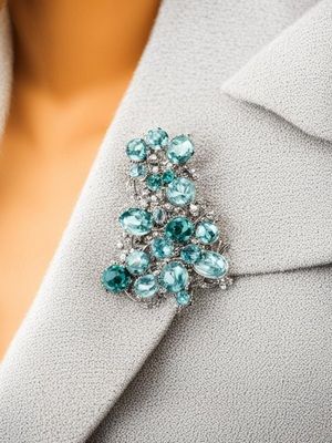 броши на пальто