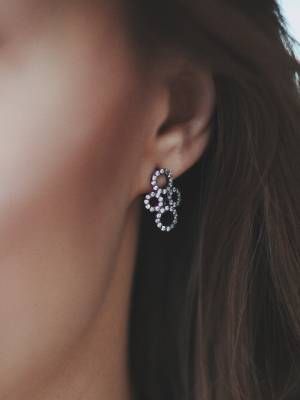 серебряные серьги