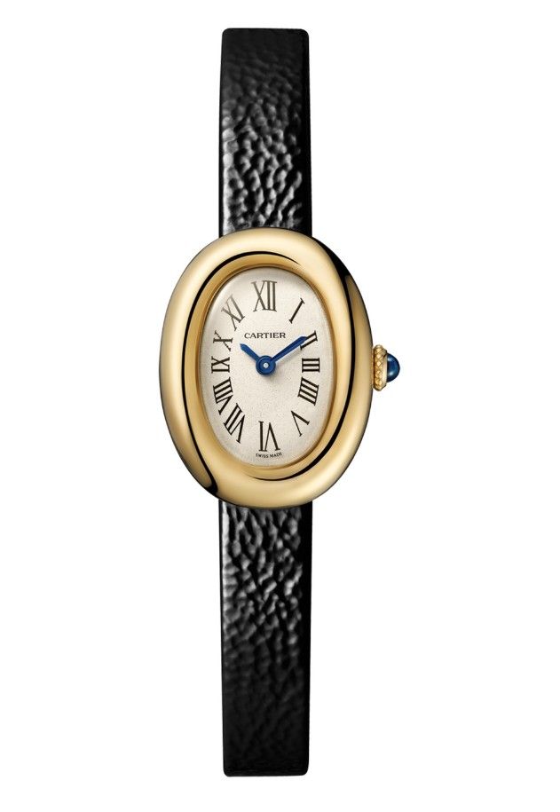 Часы Cartier Baignoire, мини-модель из 18-каратного желтого золота
