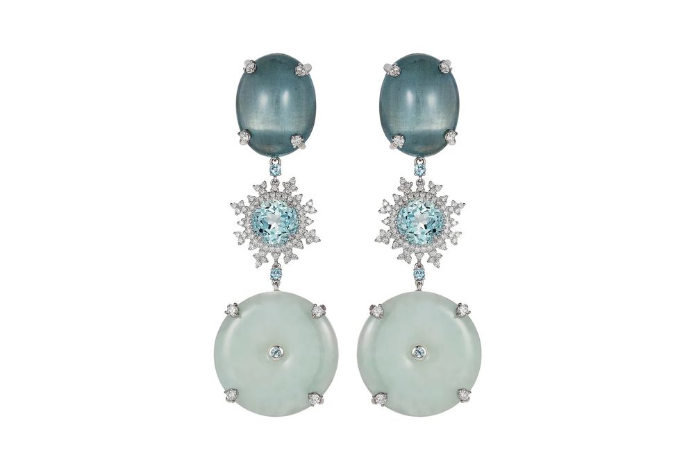 Украшения с аквамарином для именинников марта, ч. 2