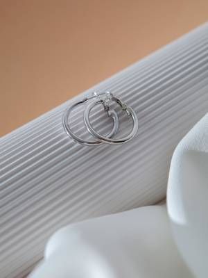 серьги из платины